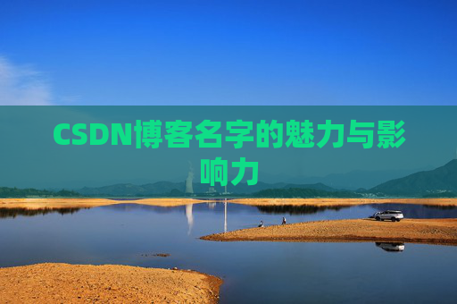 CSDN博客名字的魅力与影响力